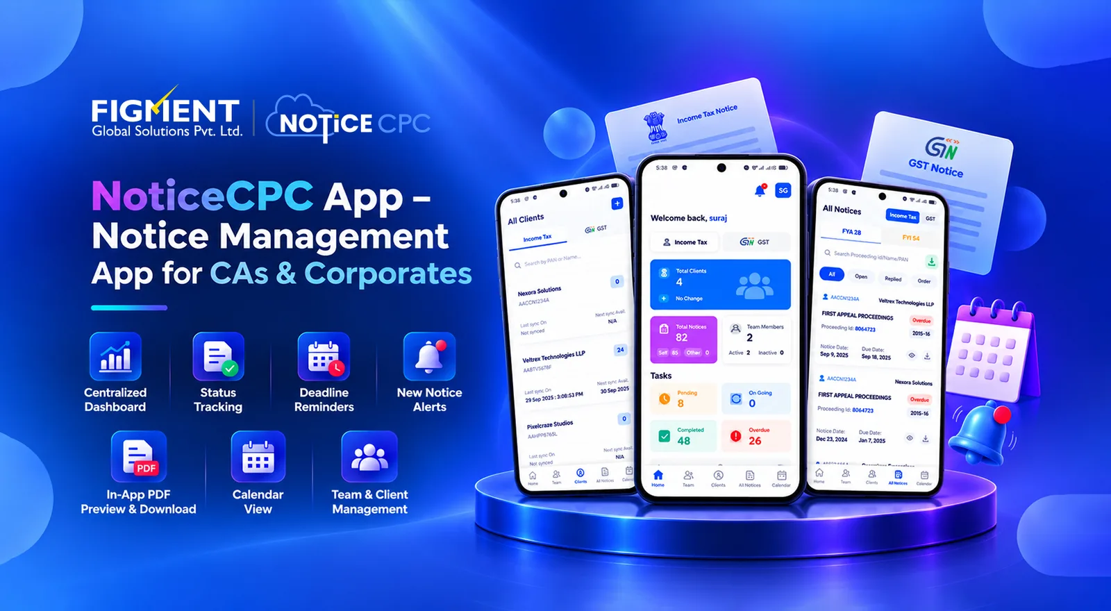 NoticeCPC App - Notice Management App for CA's & Corporates