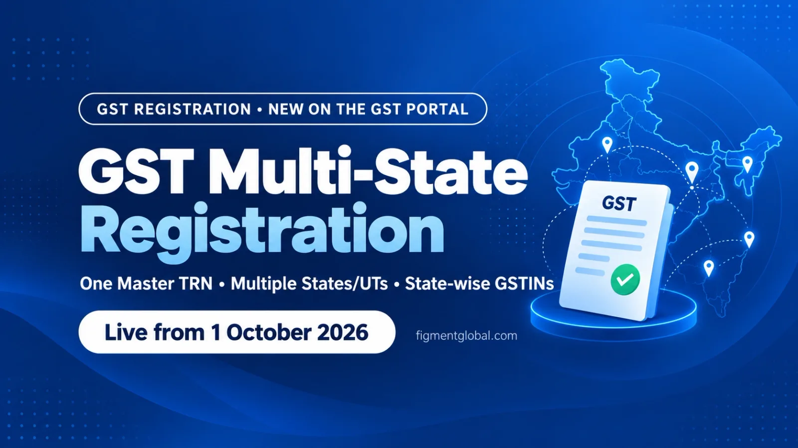 GST multi-state registration: one Master TRN, separate GSTIN for each State