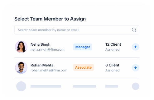 Assigning a notice response to a team member and tracking its status